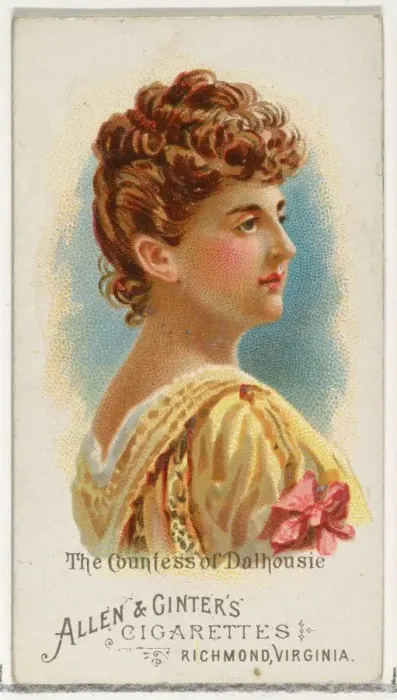 Framed Print : The Countess of Dalhousie, from Worlds Beauties, Series 1 (N26) for Allen & Framed Print : The Countess of Dalhousie, from Worlds Beauties, Series 1 (N26) for Allen &