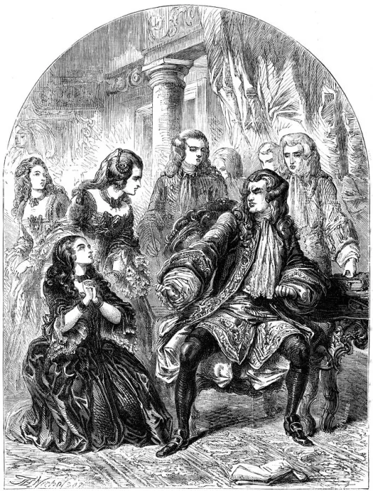 Framed Print : The countess of Derwentwater pleading for her husbands life, 1715-1716 Framed Print : The countess of Derwentwater pleading for her husbands life, 1715-1716