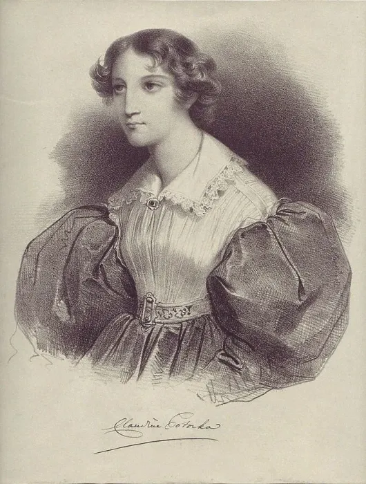 Framed Print : Countess Klaudyna (Claudine) Potocka, nee Dzialynska (1801-1836), 1820s Framed Print : Countess Klaudyna (Claudine) Potocka, nee Dzialynska (1801-1836), 1820s