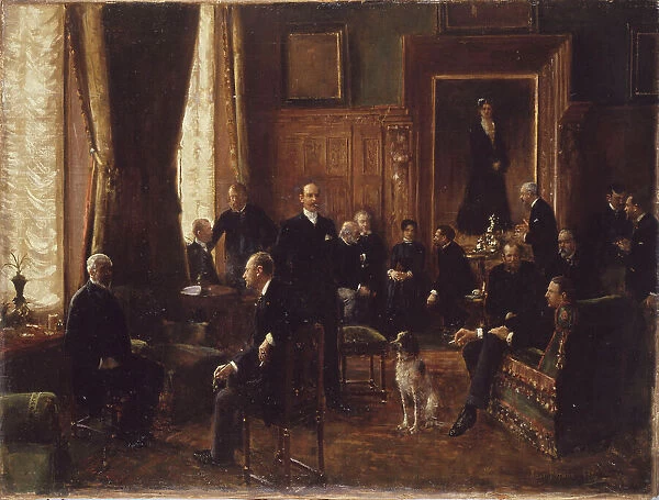 Countess Potocka's drawing room, 1887. Creator: Jean Beraud