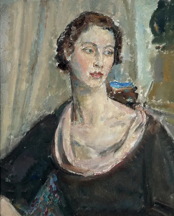 Framed Print : The Countess of Strathcona, 1930s. Creator: Ethel Walker Framed Print : The Countess of Strathcona, 1930s. Creator: Ethel Walker