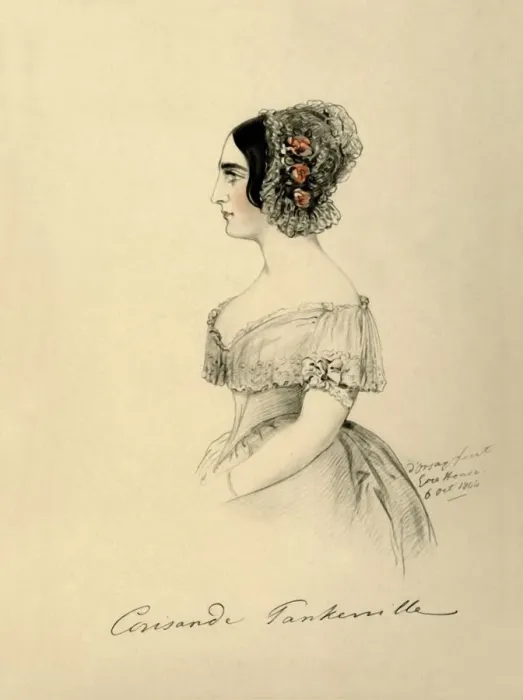 Framed Print : Countess of Tankerville, 1844. Creator: Alfred d Orsay Framed Print : Countess of Tankerville, 1844. Creator: Alfred d Orsay