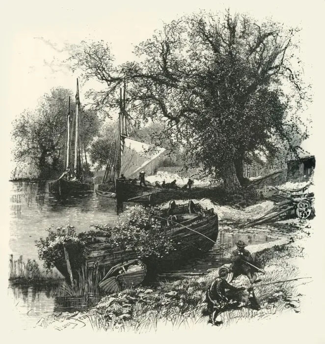 Framed Print : Countess Weir, near Exeter, c1870 Framed Print : Countess Weir, near Exeter, c1870
