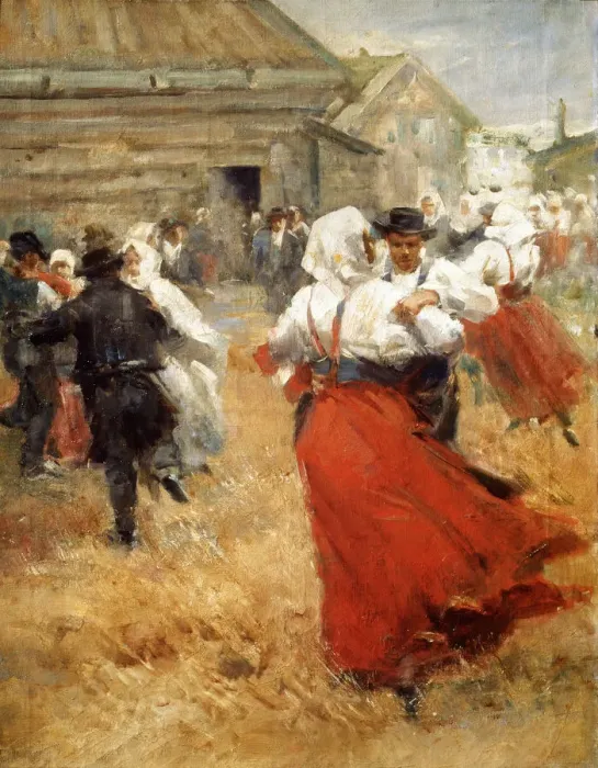 Framed Print : Country Celebration, late 19th or early 20th century. Artist: Anders Leonard Zorn Framed Print : Country Celebration, late 19th or early 20th century. Artist: Anders Leonard Zorn