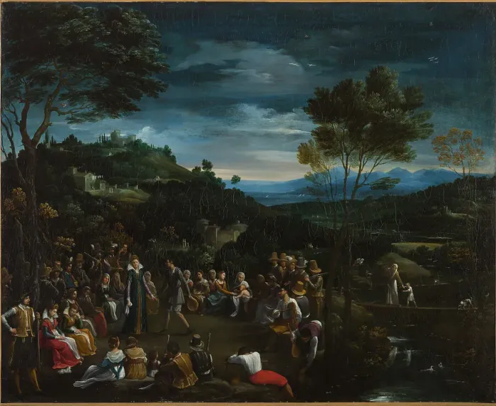 Framed Print : Country dance, 1605-1606. Creator: Reni, Guido (1575-1642) Framed Print : Country dance, 1605-1606. Creator: Reni, Guido (1575-1642)