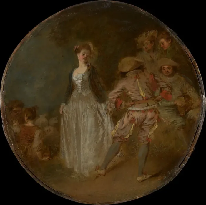 Framed Print : The Country Dance. Creators: Jean-Antoine Watteau, Unknown Framed Print : The Country Dance. Creators: Jean-Antoine Watteau, Unknown