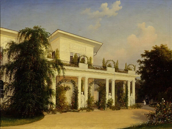 The country estate Kachanovka, 1849. Artist: Voloskov, Alexei Yakovlevich (1822-1882)