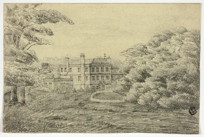 Framed Print : Country Estate with Mansion, n.d. Creator: Unknown Framed Print : Country Estate with Mansion, n.d. Creator: Unknown