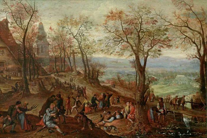 Framed Print : Country Fair, 1596. Creator: Pieter Stevens Framed Print : Country Fair, 1596. Creator: Pieter Stevens