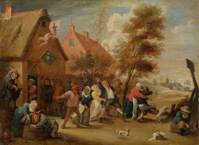 Framed Print : Country Fair, 1664. Creator: Abraham Teniers Framed Print : Country Fair, 1664. Creator: Abraham Teniers