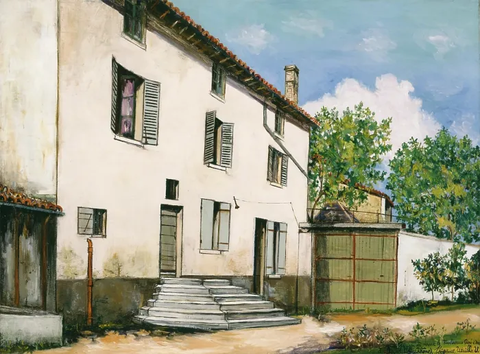 Framed Print : The Country House, 1927. Creator: Maurice Utrillo Framed Print : The Country House, 1927. Creator: Maurice Utrillo