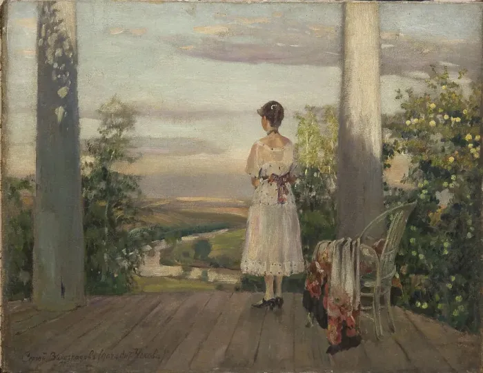 Framed Print : Country house of Anton Chekhov at Melikhovo, 1910s. Artist: Vinogradov, Sergei Arsenyevich (1869-1938) Framed Print : Country house of Anton Chekhov at Melikhovo, 1910s. Artist: Vinogradov, Sergei Arsenyevich (1869-1938)