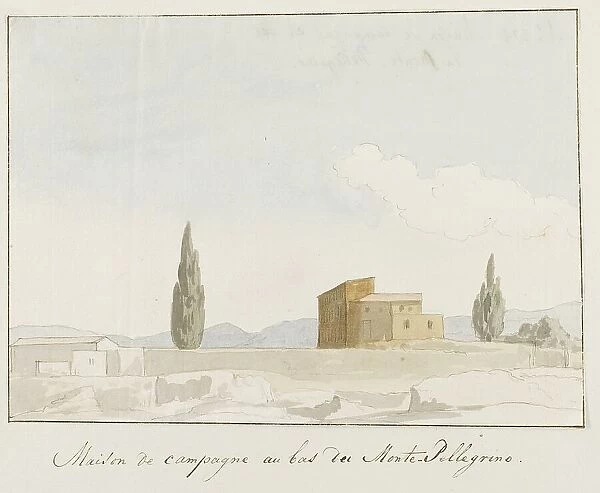 Country house at the foot of Mount Pellegrino, 1778. Creator: Louis Ducros