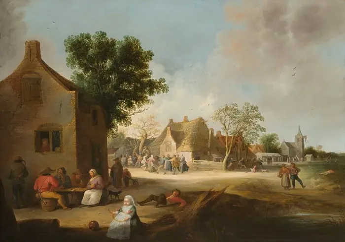 Framed Print : Country Kermis, 1639. Creator: Pieter de Bloot Framed Print : Country Kermis, 1639. Creator: Pieter de Bloot