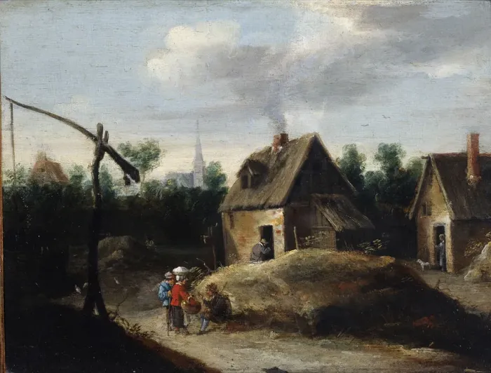 Framed Print : Country Landscape, 17th century. Artist: David Teniers II Framed Print : Country Landscape, 17th century. Artist: David Teniers II