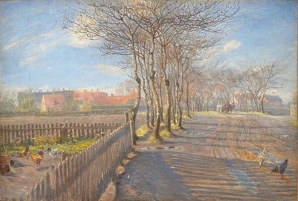 Country Lane with Trees. Kastrup, 1891. Creator: Theodor Esbern Philipsen