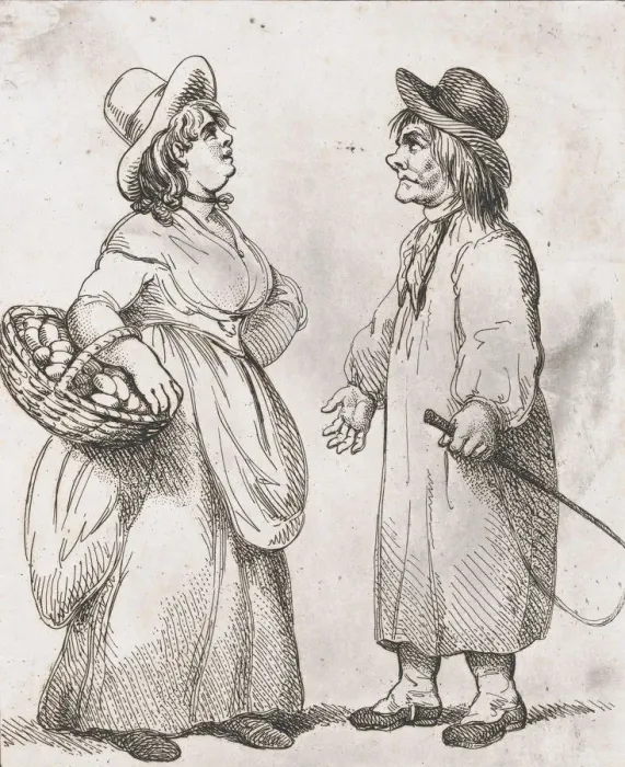 Framed Print : Country Lovers, March 15, 1798. March 15, 1798. Creator: Thomas Rowlandson Framed Print : Country Lovers, March 15, 1798. March 15, 1798. Creator: Thomas Rowlandson