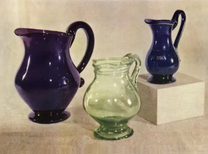 Framed Print : Country-Market Jugs, late 18th-early 19th century, (1946). Creator: Unknown Framed Print : Country-Market Jugs, late 18th-early 19th century, (1946). Creator: Unknown