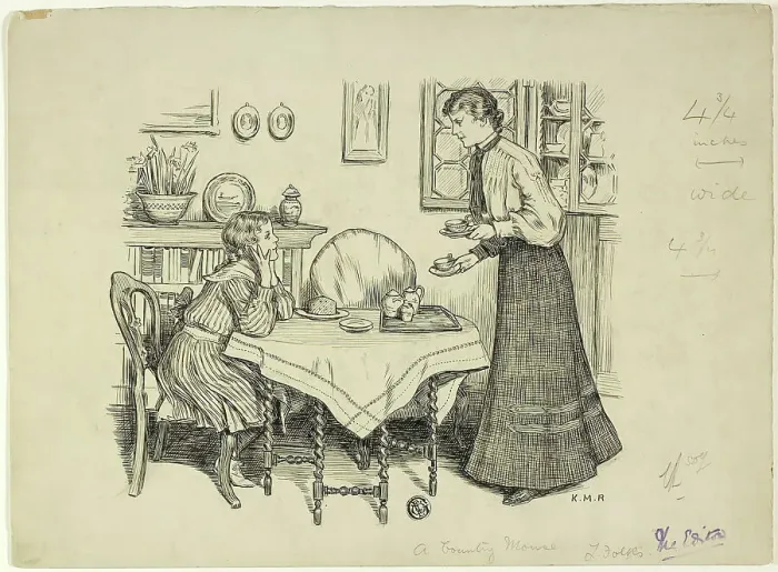 Framed Print : A Country Mouse, n.d. Creator: Katherine May Roberts Framed Print : A Country Mouse, n.d. Creator: Katherine May Roberts