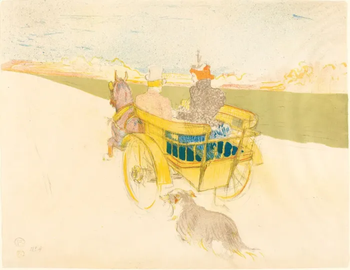 Framed Print : Country Outing (Partie de campagne), 1897. Creator: Henri de Toulouse-Lautrec