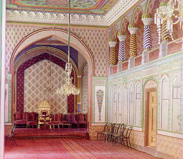 In the country palace of the Bukhara Emir, Bukhara, c1911. Creator: Sergey Mikhaylovich Prokudin-Gorsky