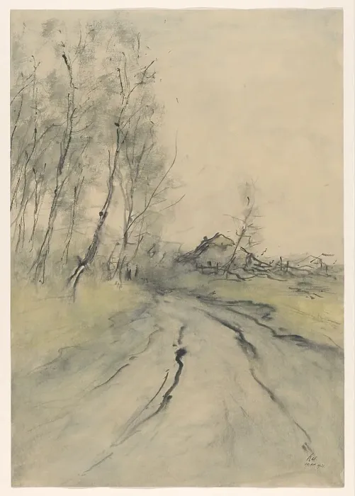 Framed Print : Country road, 1933. Creator: Pieter H.J.J. Ras Framed Print : Country road, 1933. Creator: Pieter H.J.J. Ras
