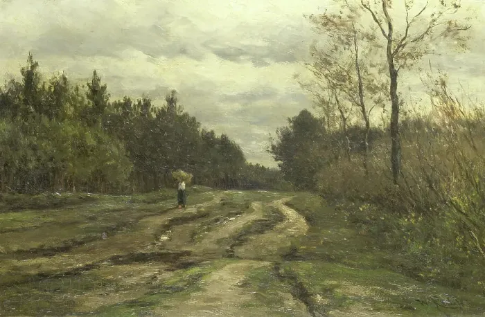 Framed Print : Country Road near Laren, (Province of North Holland), 1870-1897. Creator: Willem Roelofs Framed Print : Country Road near Laren, (Province of North Holland), 1870-1897. Creator: Willem Roelofs