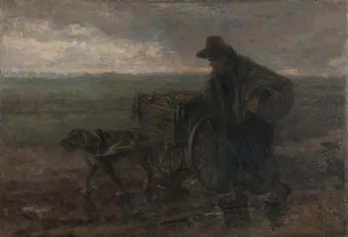 Framed Print : On Country Roads and Fields, 1892. Creator: Jozef Israels Framed Print : On Country Roads and Fields, 1892. Creator: Jozef Israels