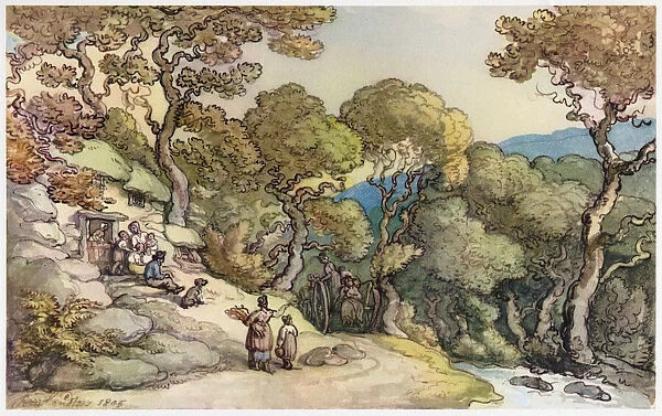 Country Scene in Cumberland, 1805. Creator: Thomas Rowlandson
