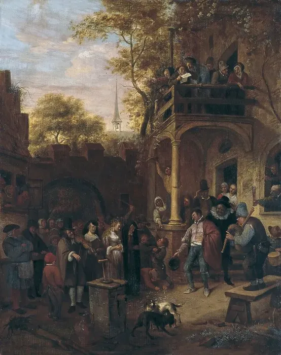 Framed Print : Country Wedding, 1649. Creator: Jan Steen Framed Print : Country Wedding, 1649. Creator: Jan Steen