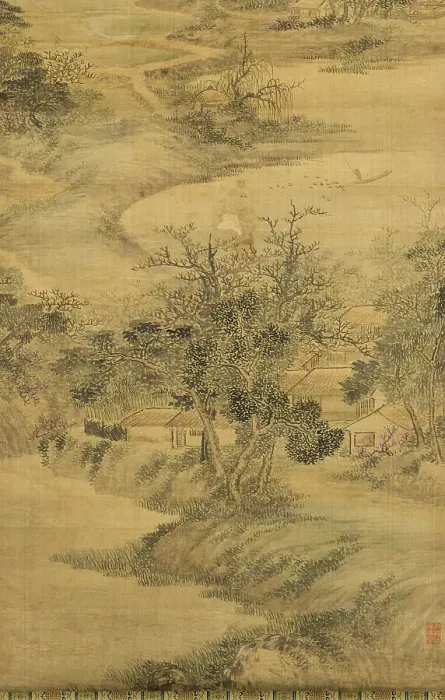 Framed Print : Countryside, 1742. Creator: Zhang Xu Framed Print : Countryside, 1742. Creator: Zhang Xu