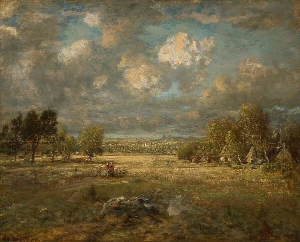 Countryside in Picardy, 1860. Creator: Theodore Rousseau