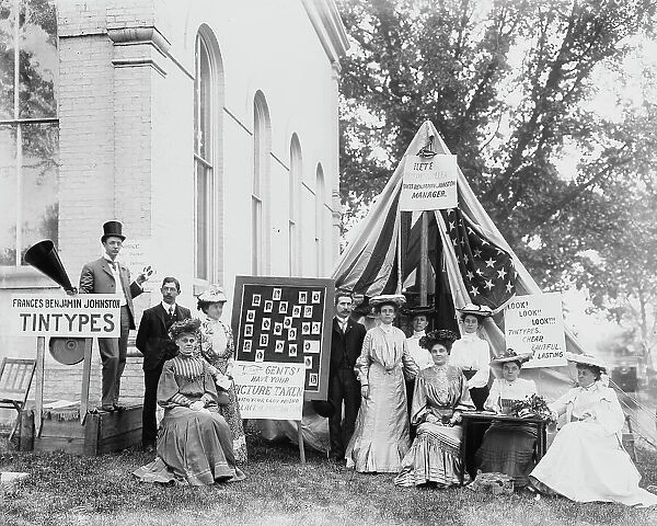 County fair, tintype booth of Miss. F.B. Johnston, May 1903, 1903. Creator: Frances Benjamin Johnston
