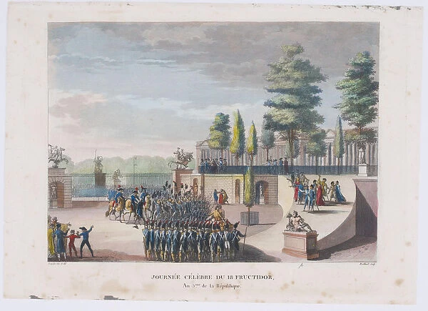 The Coup of 18 Fructidor, Year V, 1804. Artist: Berthault, Pierre Gabriel (1748-1819)