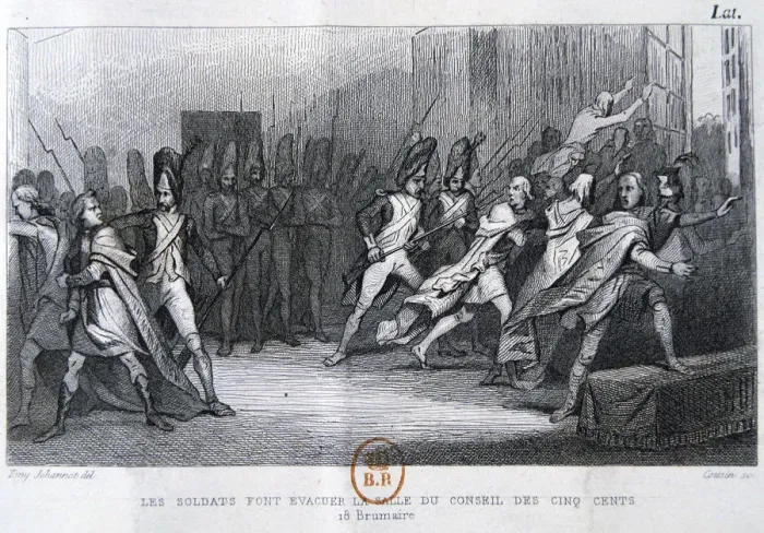 Framed Print : The coup d etat of the 18th Brumaire (9th November), 1799, 19th century Framed Print : The coup d etat of the 18th Brumaire (9th November), 1799, 19th century