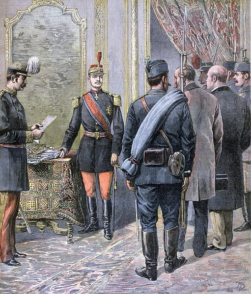 Coup d etat in Serbia, 1893. Artist: Henri Meyer