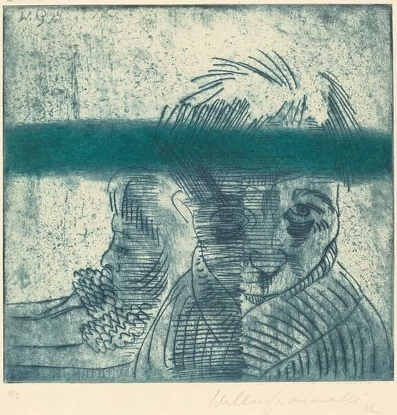 The Couple (Das Paar), 1922. Creator: Walter Gramatté