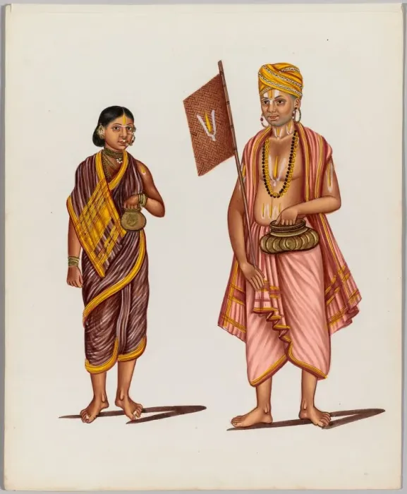 Framed Print : A Couple (from the series Costumes and Professions), mid-1800s. Creator: Unknown Framed Print : A Couple (from the series Costumes and Professions), mid-1800s. Creator: Unknown