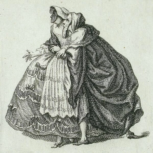 Couple in Masquerade, 18th century. Creator: Unknown