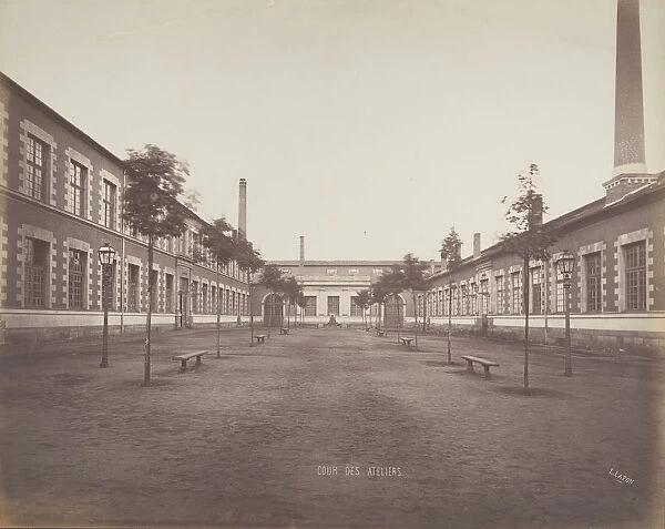 Cour des Ateliers, ca. 1880. Creator: Louis Lafon