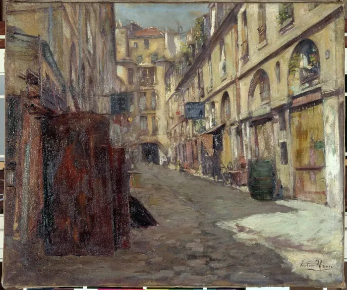 Framed Print : Cour de Dragon, c1901. Creator: Victor Marec Framed Print : Cour de Dragon, c1901. Creator: Victor Marec