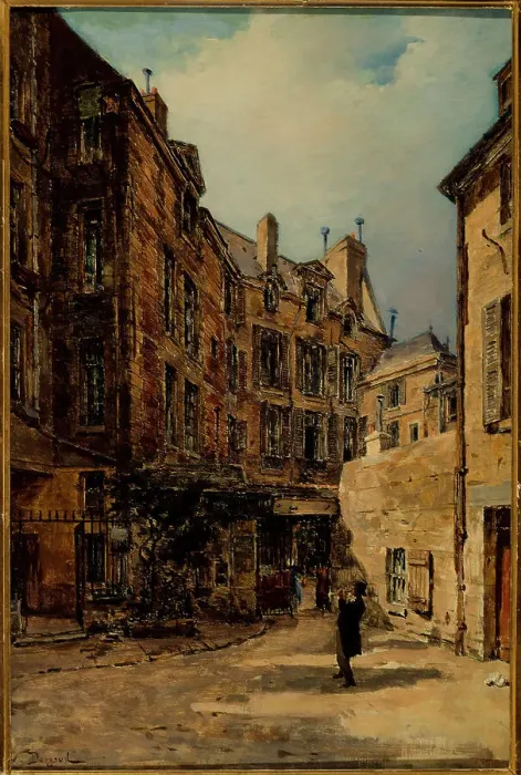 Framed Print : Cour de Rohan, c1900. Creator: Unknown