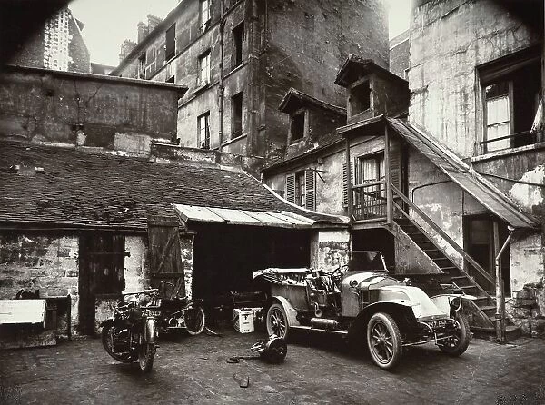 Cour, Rue De Valence, 1922, (1956). Creator: Eugene Atget
