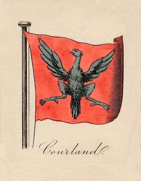 Courland, 1838. From A Display of the Naval Flags of All Nations