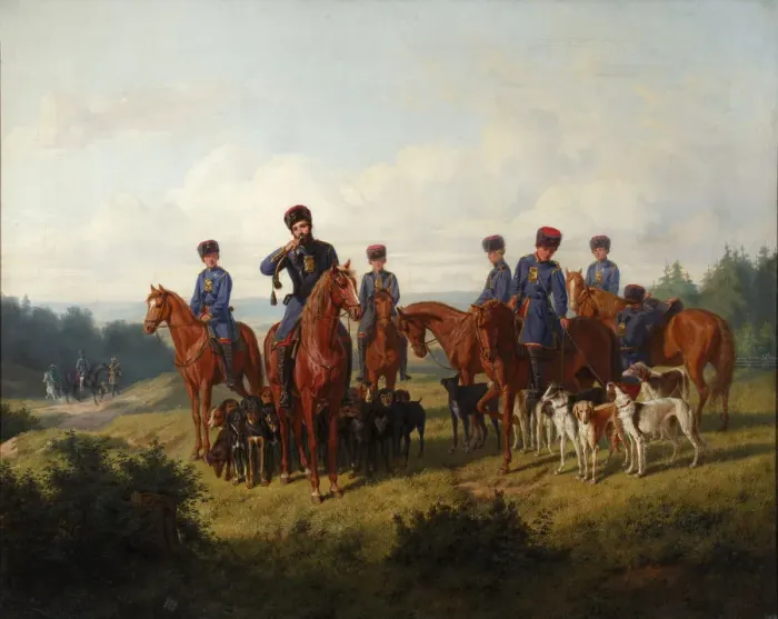 Framed Print : The Coursing, 1856 Framed Print : The Coursing, 1856