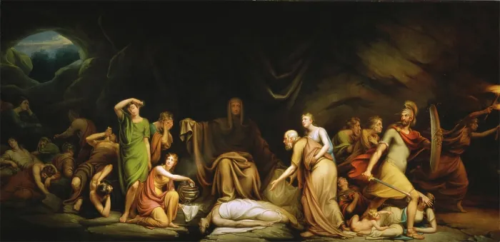 Framed Print : The Court of Death, 1820. Creator: Rembrandt Peale Framed Print : The Court of Death, 1820. Creator: Rembrandt Peale
