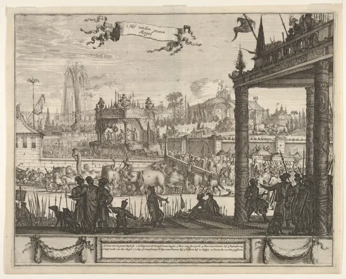 Framed Print : The Court of the Great Mogul ( t Hof vanden grooten Mogol), 17th century Framed Print : The Court of the Great Mogul ( t Hof vanden grooten Mogol), 17th century