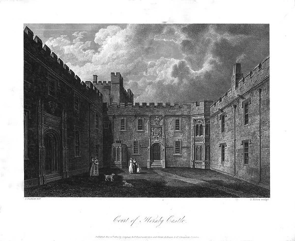 Court of Hornby Castle, c1820. Creator: Thomas Milton
