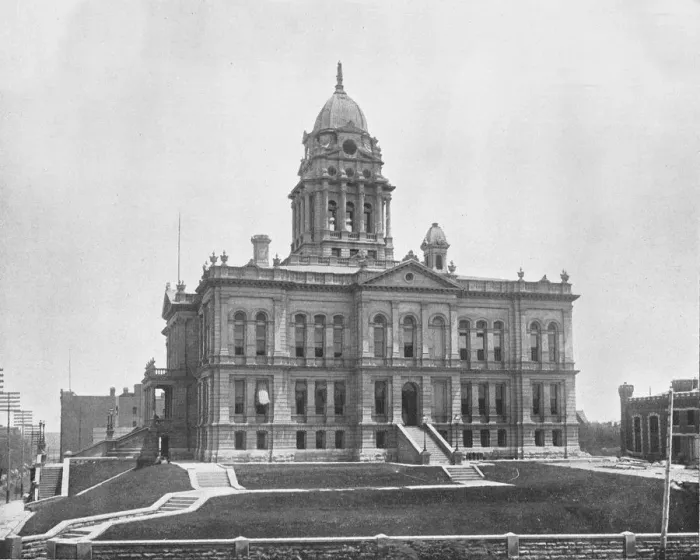 Framed Print : Court House, Omaha, Nebraska, USA, c1900. Creator: Unknown Framed Print : Court House, Omaha, Nebraska, USA, c1900. Creator: Unknown