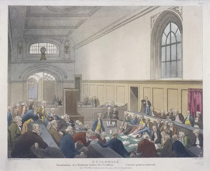Framed Print : Court of Kings Bench, Guildhall, London, 1808. Artist: J Bluck Framed Print : Court of Kings Bench, Guildhall, London, 1808. Artist: J Bluck
